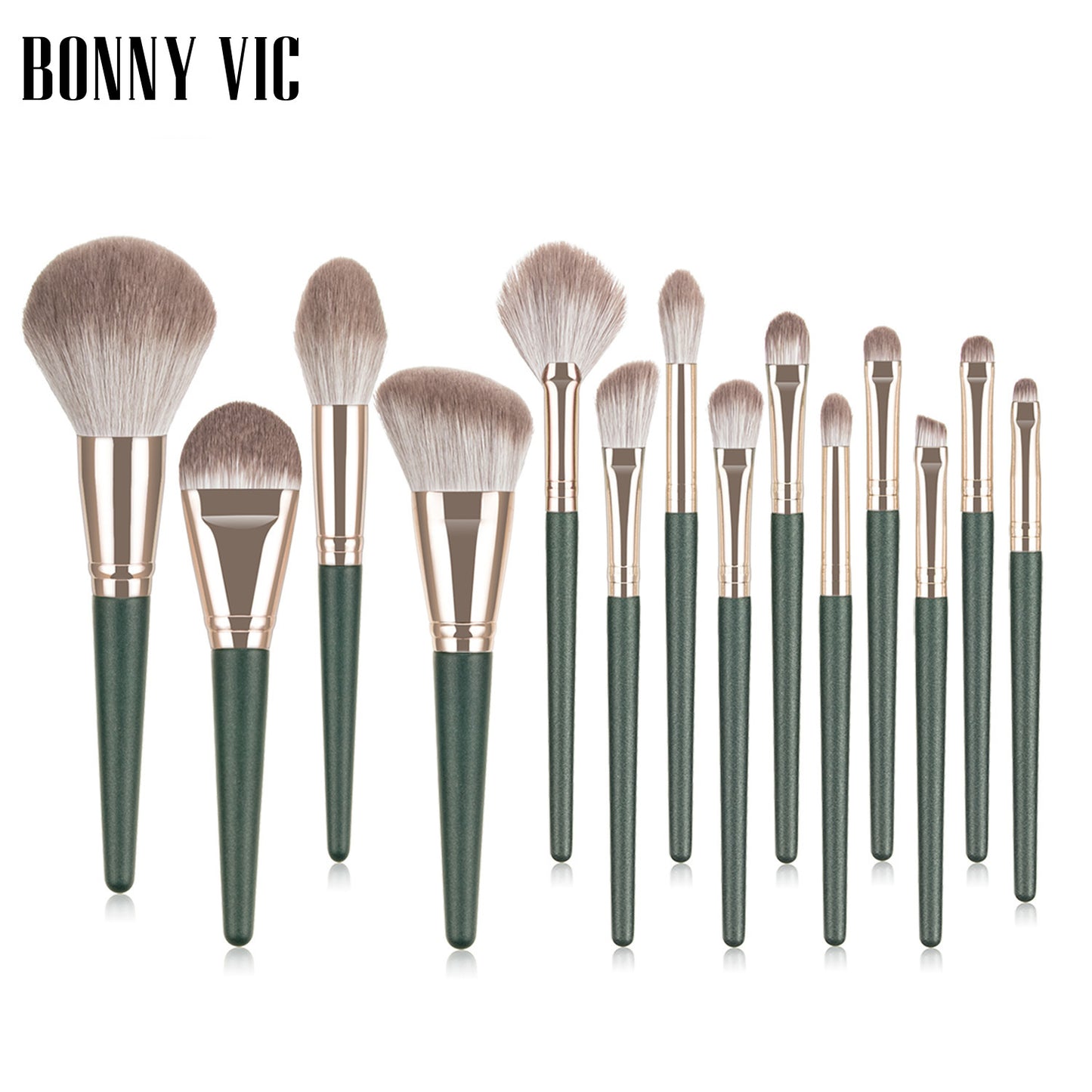 Beauty tool portable 14 makeup brush set soft fiber hair makeup brush loose powder foundation blush eye shadow brush - Yo'rTotal Beauty