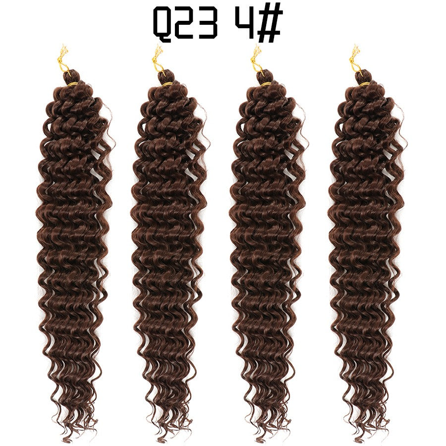African crochet hair wig Deep Wave hair Latin American curly braided hair fluffy - Yo'rTotal Beauty