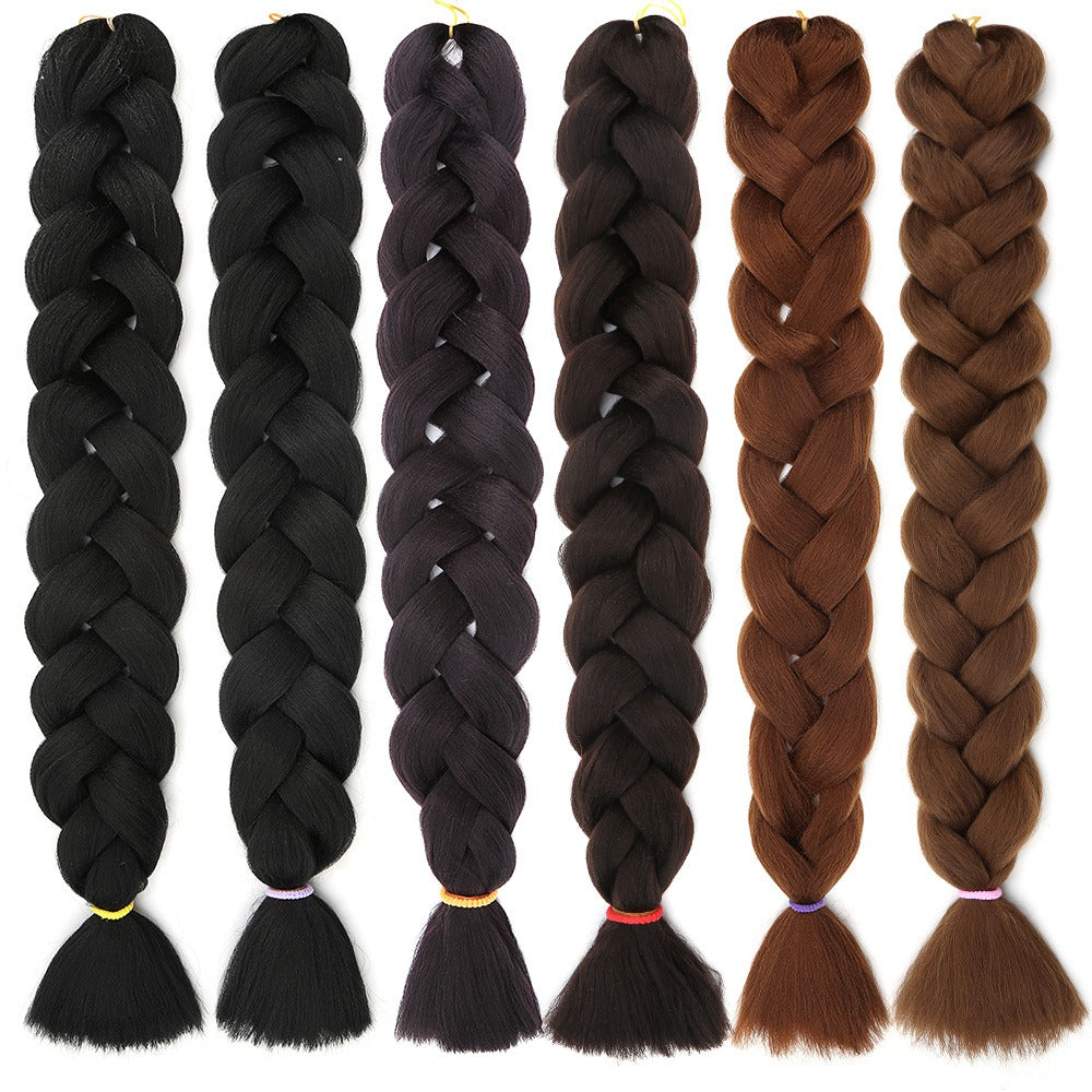 African Chemical Fiber Wig Large Braid Jumbo Braid Hair Dirty Braid High Temperature Yakis Braid - Yo'rTotal Beauty