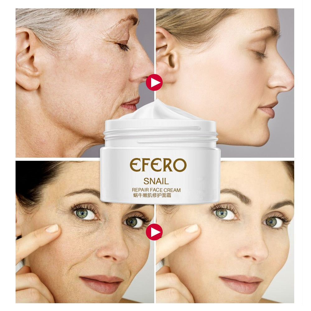 EFERO Anti Aging Snail Essence Face Cream Brightening Snail Cream, Moist Nourishing,  Face  Lifting, anti wrinkle Cream - Yo'rTotal Beauty