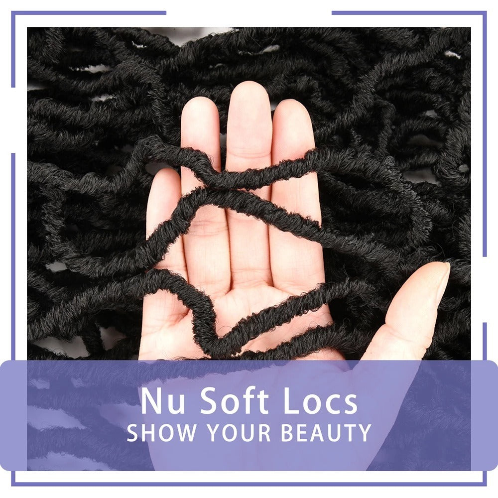 Wigs Tadpole Curve Nu Locs Earthworm Curve Crochet Chemical Fiber Hair Dirty Braid - Yo'rTotal Beauty