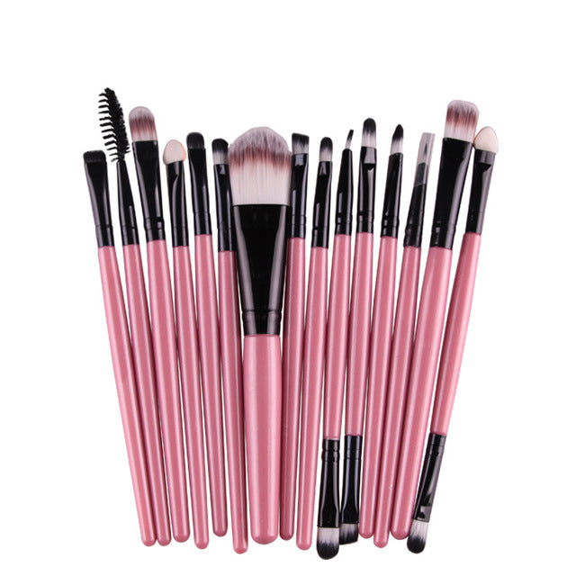 Makeup Brushes Set(15Pcs), Eye Shadow Foundation Powder Eyeliner Eyelash Lip Make Up Brush Cosmetic Beauty Tool - Yo'rTotal Beauty