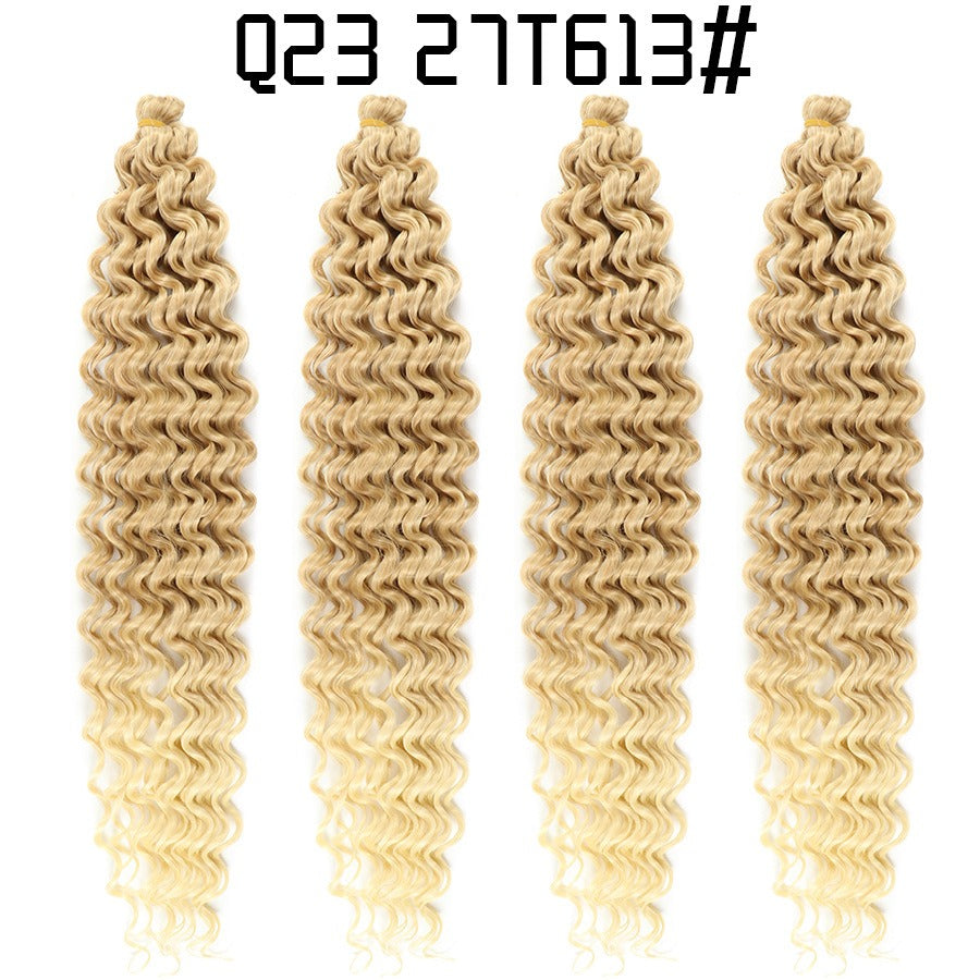 African crochet hair wig Deep Wave hair Latin American curly braided hair fluffy - Yo'rTotal Beauty