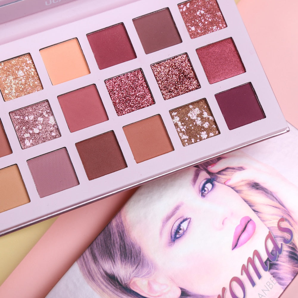 UCANBE Aromas Nude Eye Shadow Palette (18 Color) - Eyeshadow SHIMMER Waterproof Makeup - Paleta De Sombra - Yo'rTotal Beauty
