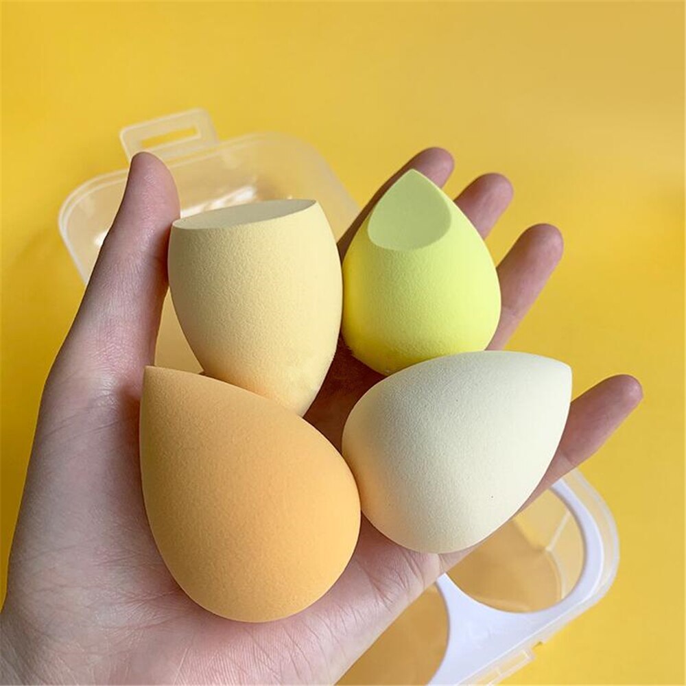Makeup Blender, Cosmetic Sponge/Puff - 4pcs MAKEUP SPONGE with Storage Box - Foundation/Powder Sponge - Yo'rTotal Beauty