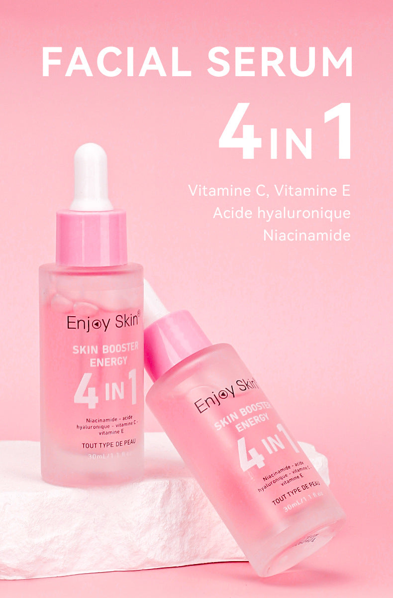 4 In 1  Anti-Aging - Hyaluronic Acid, Niacinamide, Vitamin C & E  Facial Serum - Yo'rTotal Beauty