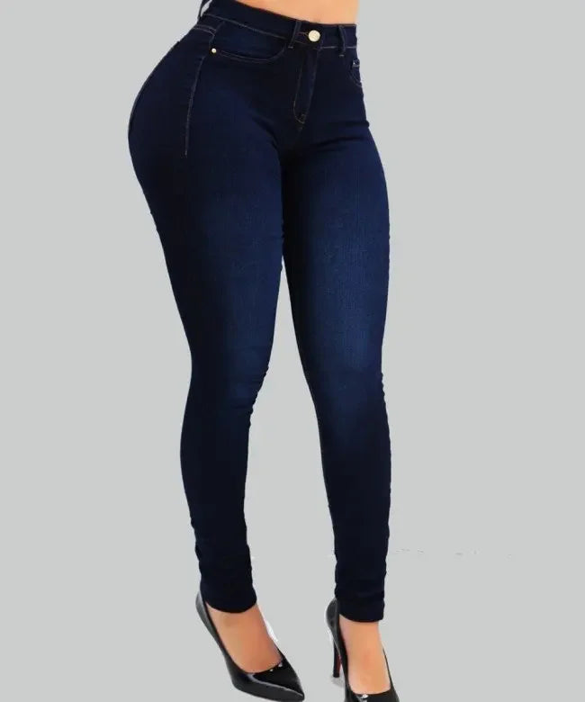 Denim Jeans -  high waist, figure shaping jeans - Yo'rTotal Beauty