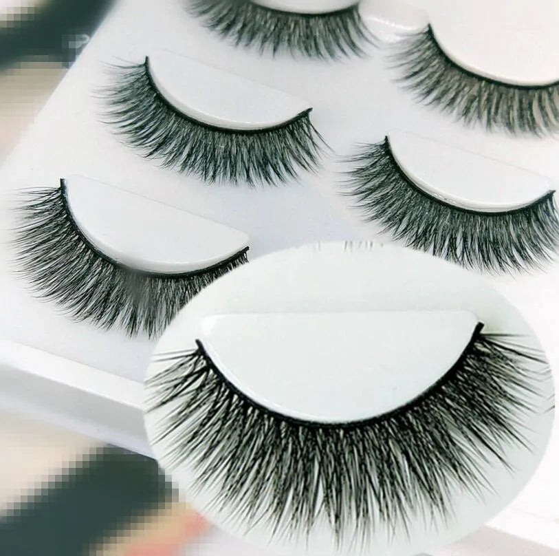 Eyes - 3 PAIRS / 6 EYELASHES - natural soft - Yo'rTotal Beauty