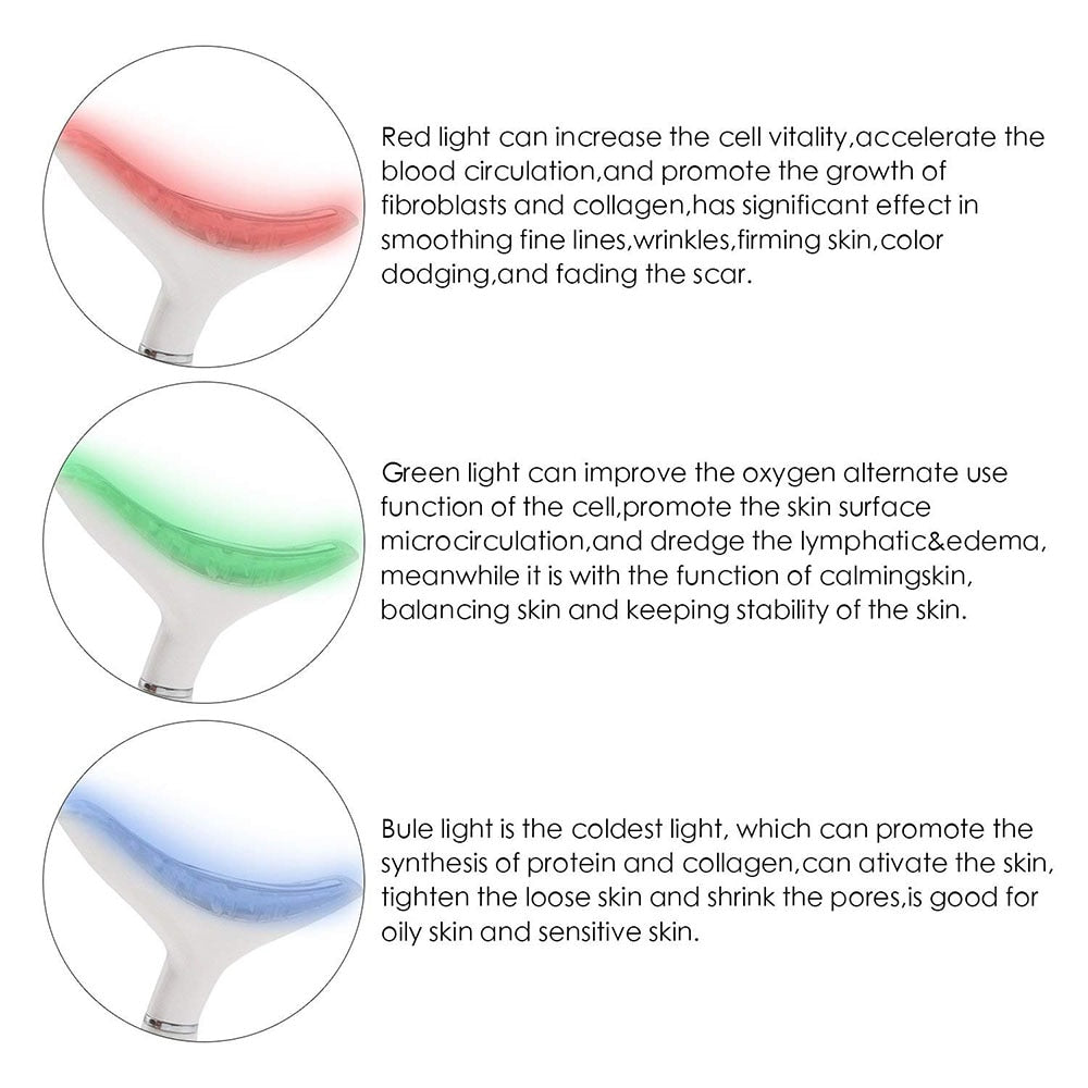 Men/ Women - FACE MASSAGER - Anti Wrinkles High Frequency Vibration Anti Aging Reduced Puffiness Facial Device - Yo'rTotal Beauty