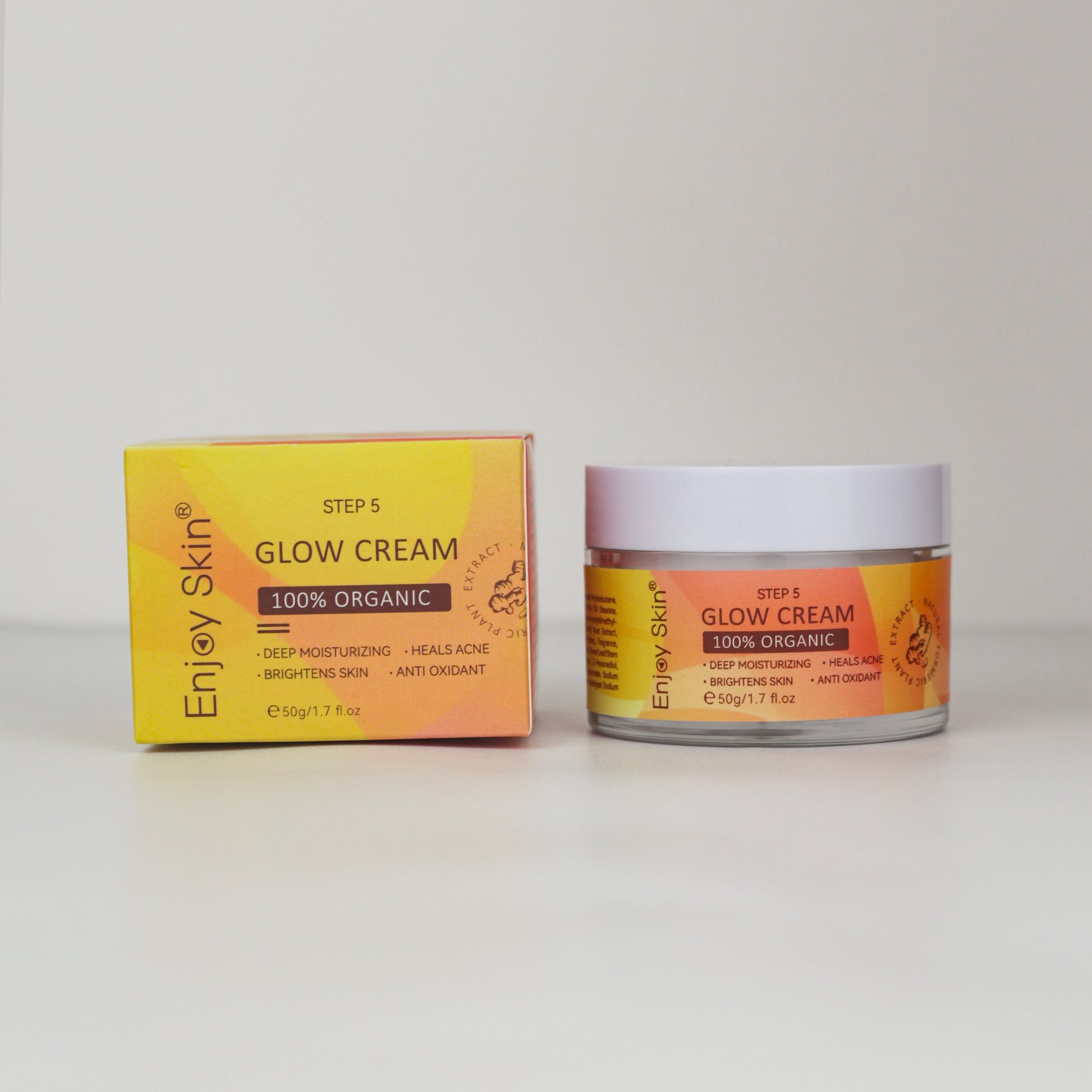 5pcs Natural Organic Vegan Facial Anti Acne Serum Skincare Cream Face Care Whitening Tumeric Skin Care Set - Yo'rTotal Beauty
