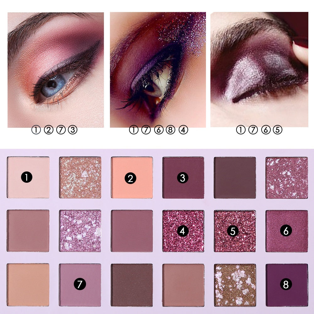 UCANBE Aromas Nude Eye Shadow Palette (18 Color) - Eyeshadow SHIMMER Waterproof Makeup - Paleta De Sombra - Yo'rTotal Beauty