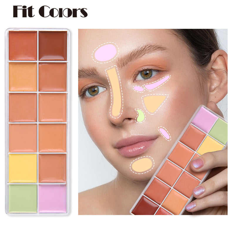 Concealer / Foundation Cream Fit Colors 12 Color Concealer Natural Moisturizing Long Lasting 3D Concealer - Yo'rTotal Beauty