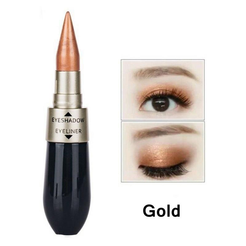 Creative DOUBLE-END Eyeshadow Black & Eyeliner Pencil - Waterproof 6 Colors Pigment Shimmer Glitter Smokey Eye Makeup Tool HOT TSLM2 - Yo'rTotal Beauty