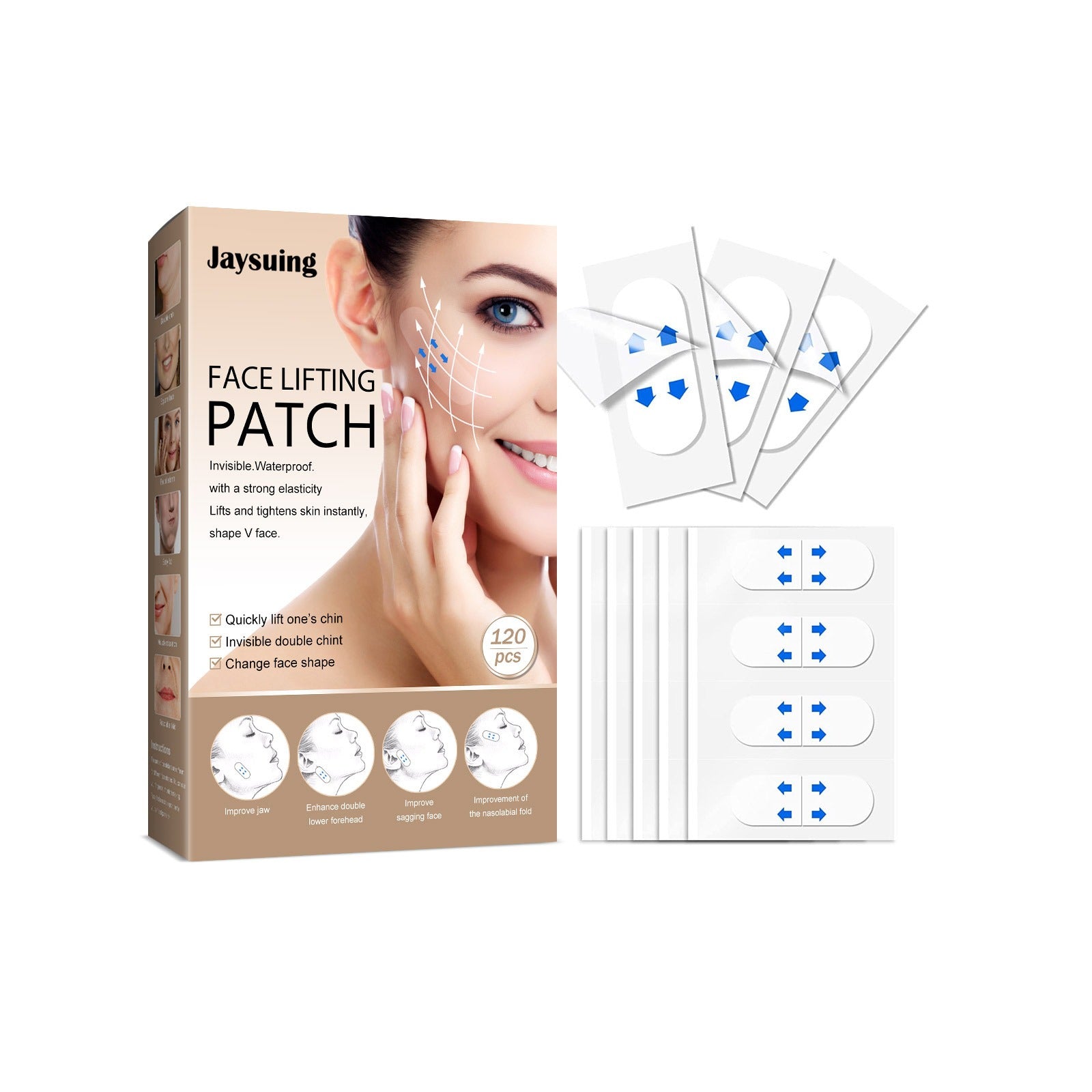 Invisible Face Lift Stickers Lift And Tighten The Chin To Reduce Fine Lines And Shape The V-Shaped Face Stickers - Yo'rTotal Beauty