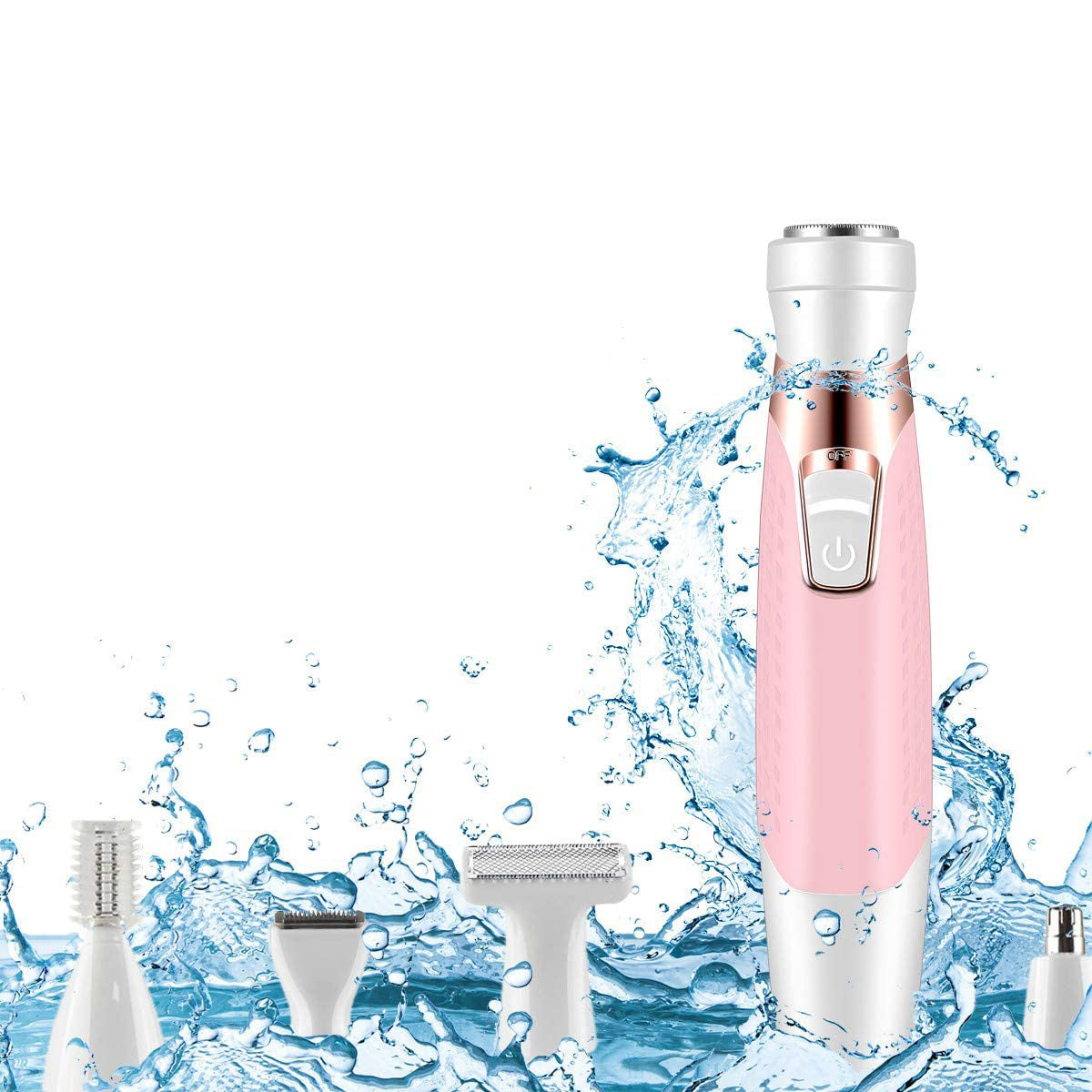 5 in 1 Electric Lady Shaver - Eyebrow Trimmer, Armpit Hair, Leg Hair Scraper - Hair Remover - Yo'rTotal Beauty