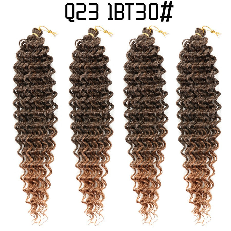 African crochet hair wig Deep Wave hair Latin American curly braided hair fluffy - Yo'rTotal Beauty