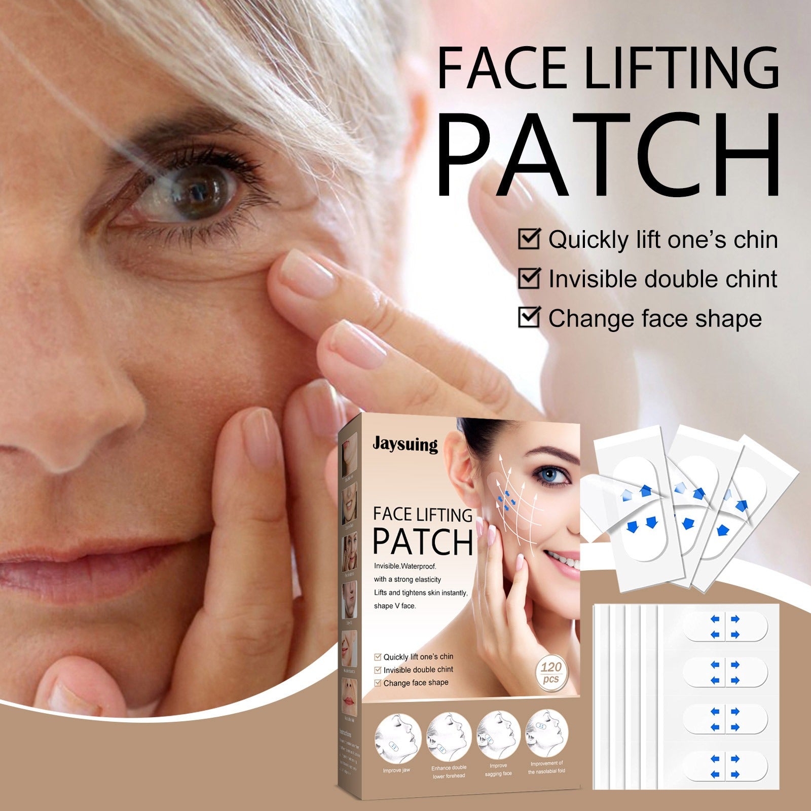 Invisible Face Lift Stickers Lift And Tighten The Chin To Reduce Fine Lines And Shape The V-Shaped Face Stickers - Yo'rTotal Beauty