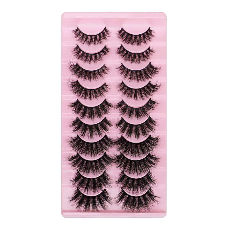 10 Pairs Of Messy THICK FALSE EYELASHES - (6 Styles to choose from) - Yo'rTotal Beauty