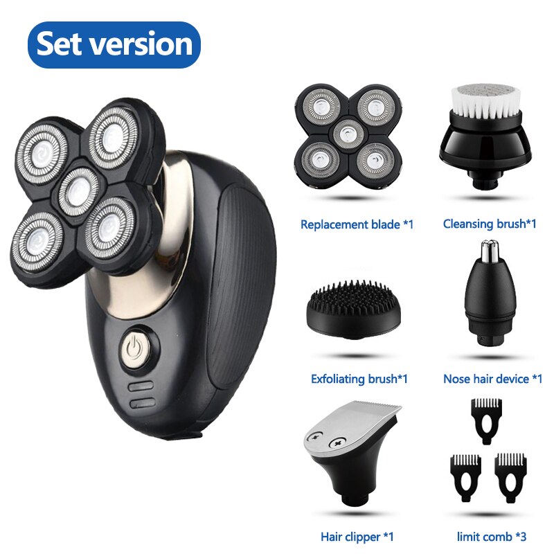 ELECTIC (Wet Dry) SHAVER For Men Multifunctional Grooming kit - Electric Razor (Rechargeable), Bald Head Shaving Machine,Beard Trimmer - Yo'rTotal Beauty