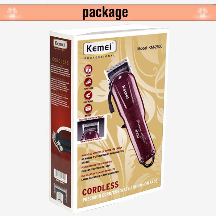 Cordless Adjustable Clipper - Kemei Electric Washable Hair Clipper - Rechargeable Professional Hair Trimmer, Shaver, Razor - Yo'rTotal Beauty