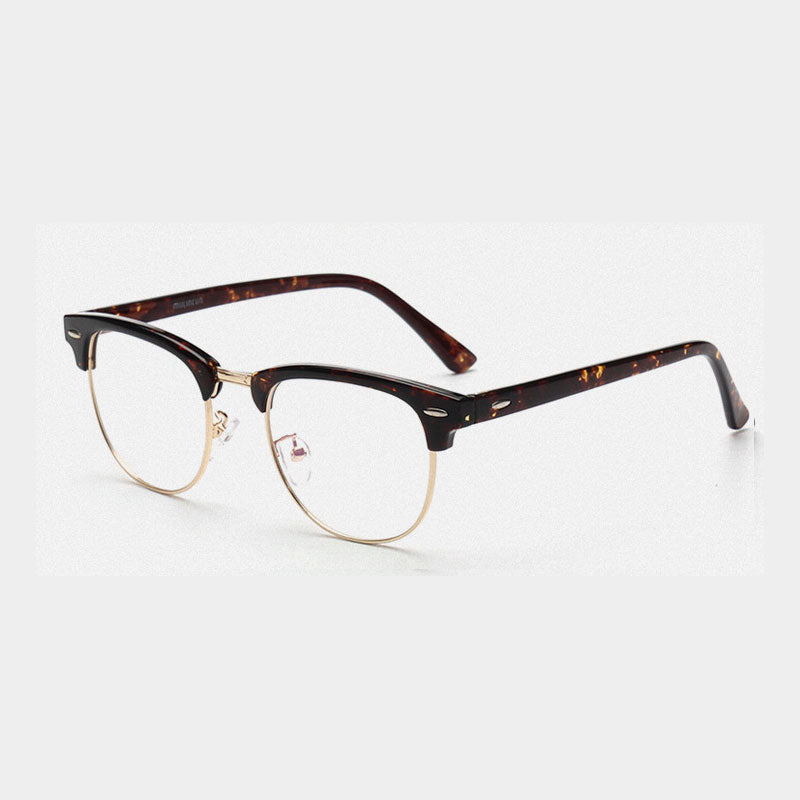 Men - COMPUTER GLASSES - Anti Blue Ray Glasses Anti Blue Light Eyeglasses Optical Eye Spectacle UV Blocking Gaming Filter Eyewear Rivet - Yo'rTotal Beauty
