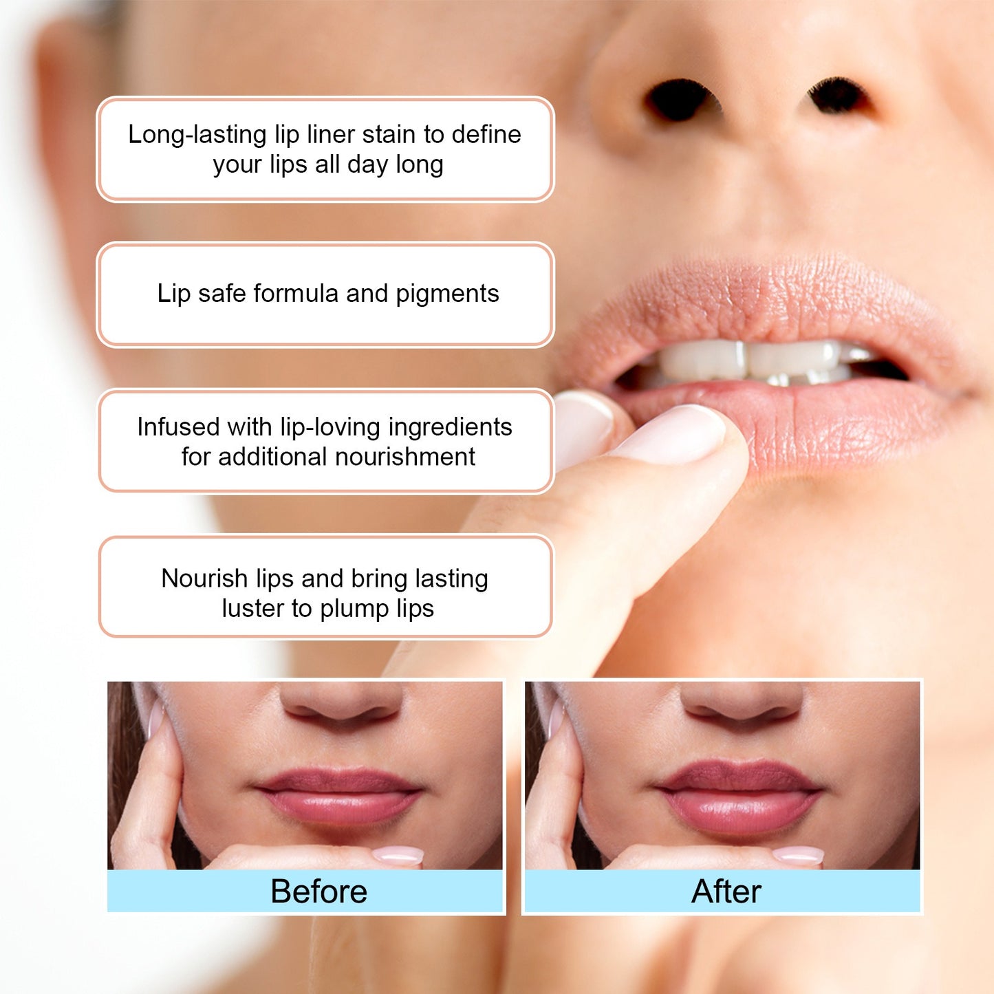 Sexy Lipliner Pencil Waterproof Contour Tint Lipstick Pen Lip Plumpe Contouring Female Makeup Make-up Maquiagem - Yo'rTotal Beauty