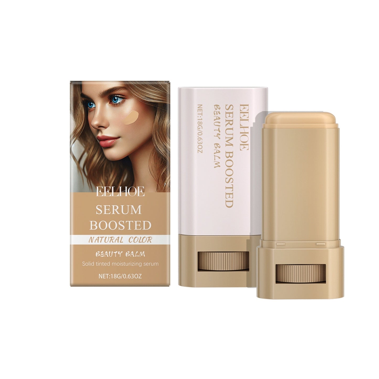 Moisturizing Foundation Make-up Stick with Brush - Yo'rTotal Beauty