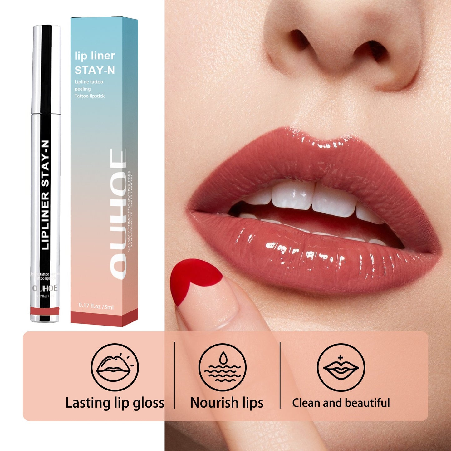 Sexy Lipliner Pencil Waterproof Contour Tint Lipstick Pen Lip Plumpe Contouring Female Makeup Make-up Maquiagem - Yo'rTotal Beauty