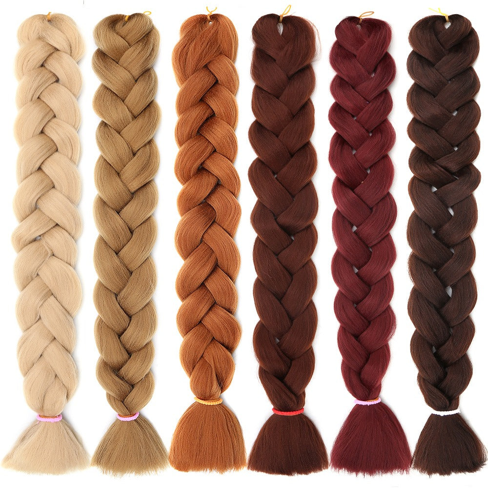 African Chemical Fiber Wig Large Braid Jumbo Braid Hair Dirty Braid High Temperature Yakis Braid - Yo'rTotal Beauty