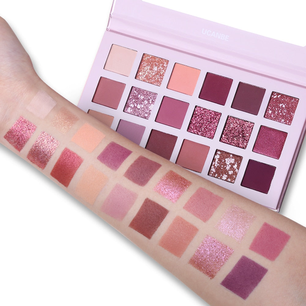 UCANBE Aromas Nude Eye Shadow Palette (18 Color) - Eyeshadow SHIMMER Waterproof Makeup - Paleta De Sombra - Yo'rTotal Beauty