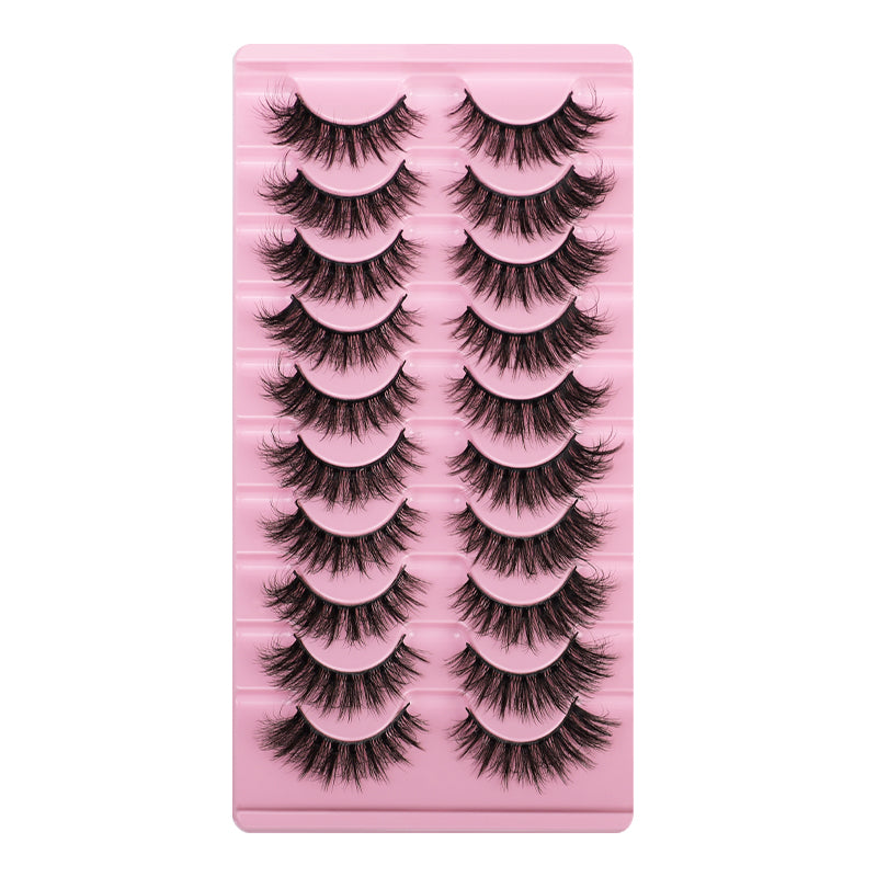10 Pairs Of Messy THICK FALSE EYELASHES - (6 Styles to choose from) - Yo'rTotal Beauty
