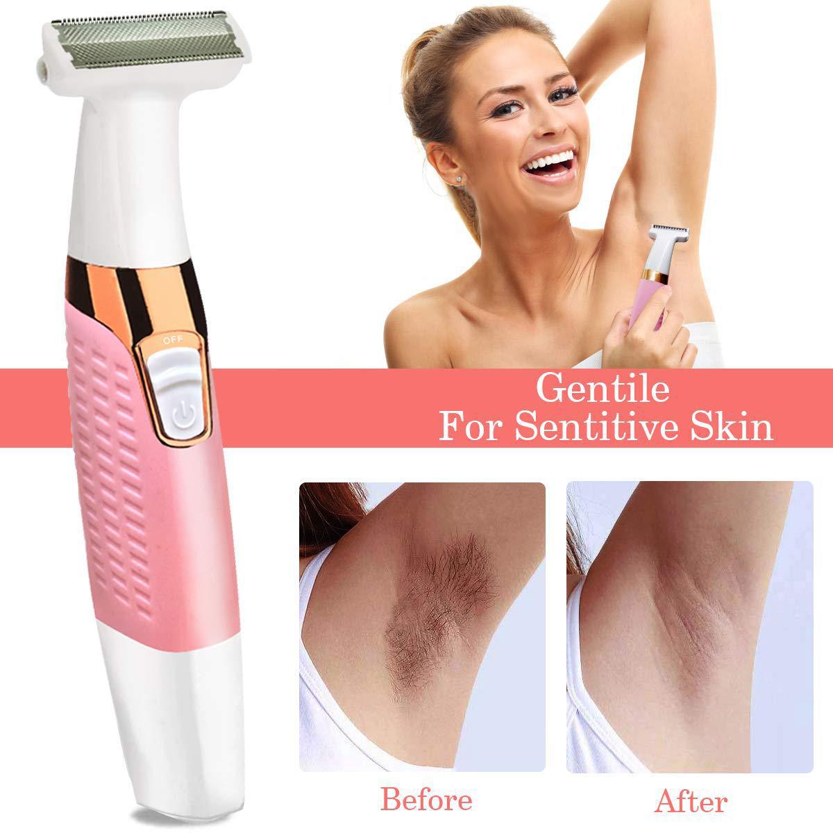 5 in 1 Electric Lady Shaver - Eyebrow Trimmer, Armpit Hair, Leg Hair Scraper - Hair Remover - Yo'rTotal Beauty