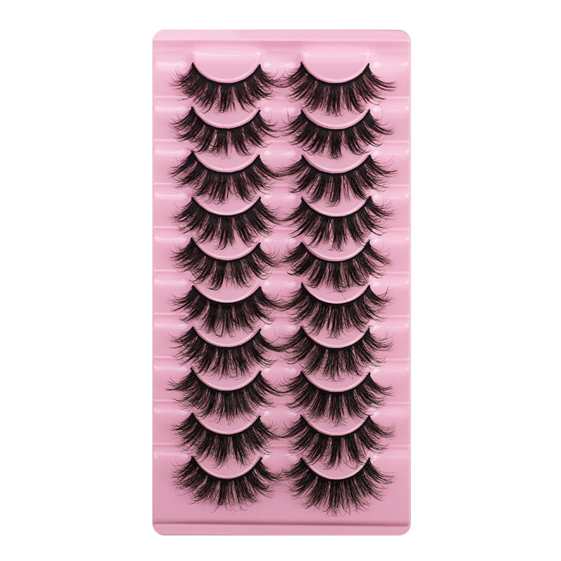 10 Pairs Of Messy THICK FALSE EYELASHES - (6 Styles to choose from) - Yo'rTotal Beauty