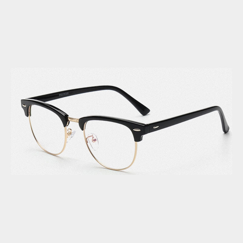 Men - COMPUTER GLASSES - Anti Blue Ray Glasses Anti Blue Light Eyeglasses Optical Eye Spectacle UV Blocking Gaming Filter Eyewear Rivet - Yo'rTotal Beauty