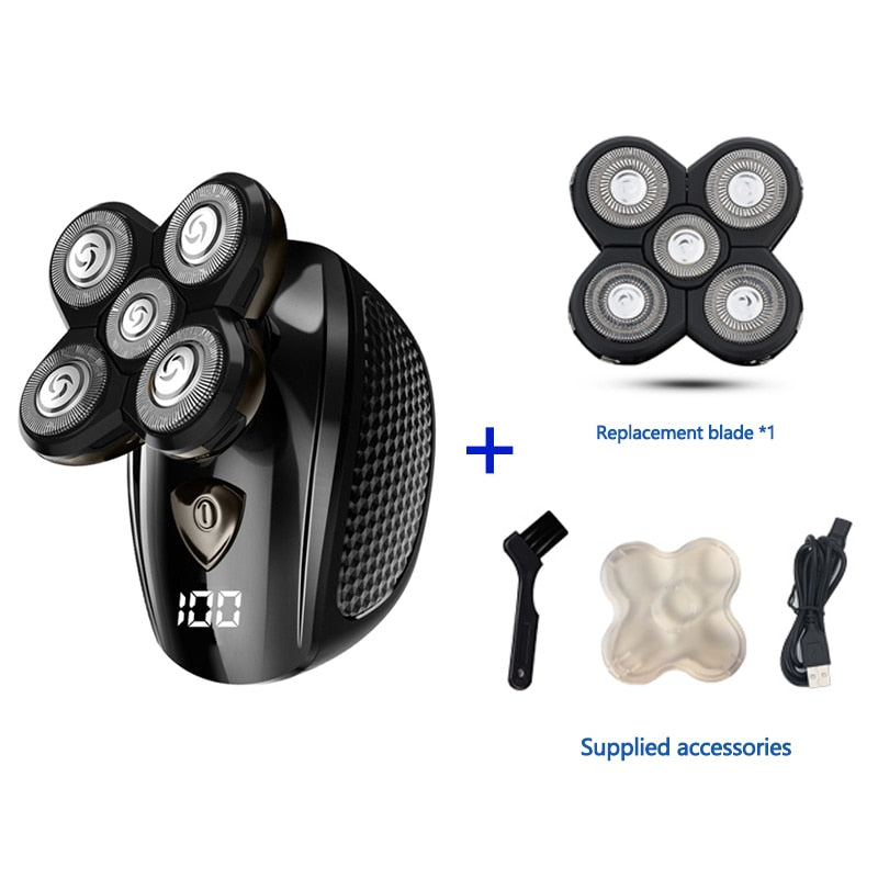 ELECTIC (Wet Dry) SHAVER For Men Multifunctional Grooming kit - Electric Razor (Rechargeable), Bald Head Shaving Machine,Beard Trimmer - Yo'rTotal Beauty