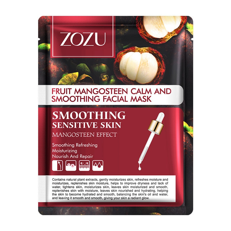 ZOZU Fruit Mask - Mangosteen Mango - Dragon Fruit - Pineapple - Sheet Mask, Skin - Anti-Aging - Oil-control - Yo'rTotal Beauty