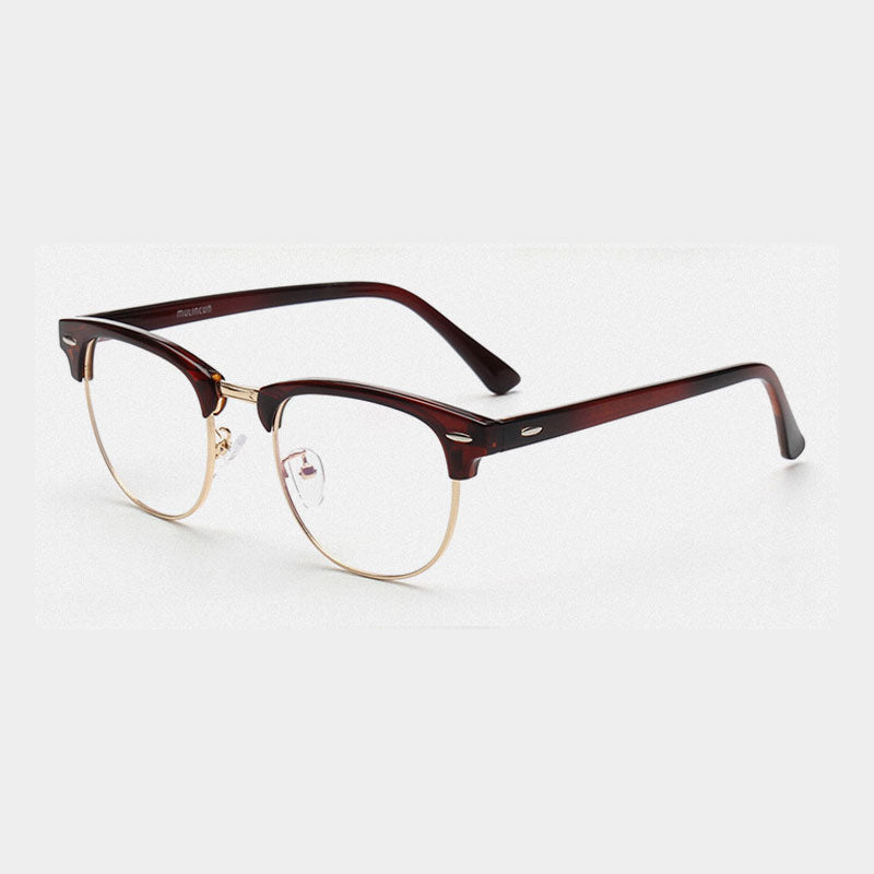 Men - COMPUTER GLASSES - Anti Blue Ray Glasses Anti Blue Light Eyeglasses Optical Eye Spectacle UV Blocking Gaming Filter Eyewear Rivet - Yo'rTotal Beauty