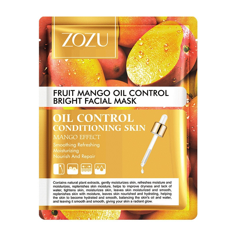 ZOZU Fruit Mask - Mangosteen Mango - Dragon Fruit - Pineapple - Sheet Mask, Skin - Anti-Aging - Oil-control - Yo'rTotal Beauty
