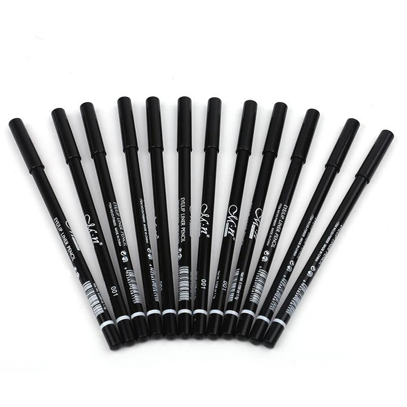 MENOW (12 Colors or 12 Black) 3n1 EYE PENCIL - 1)Eyeliner Pencil, 2)Eyebrow Pencil, and 3)Lip Liner - Yo'rTotal Beauty