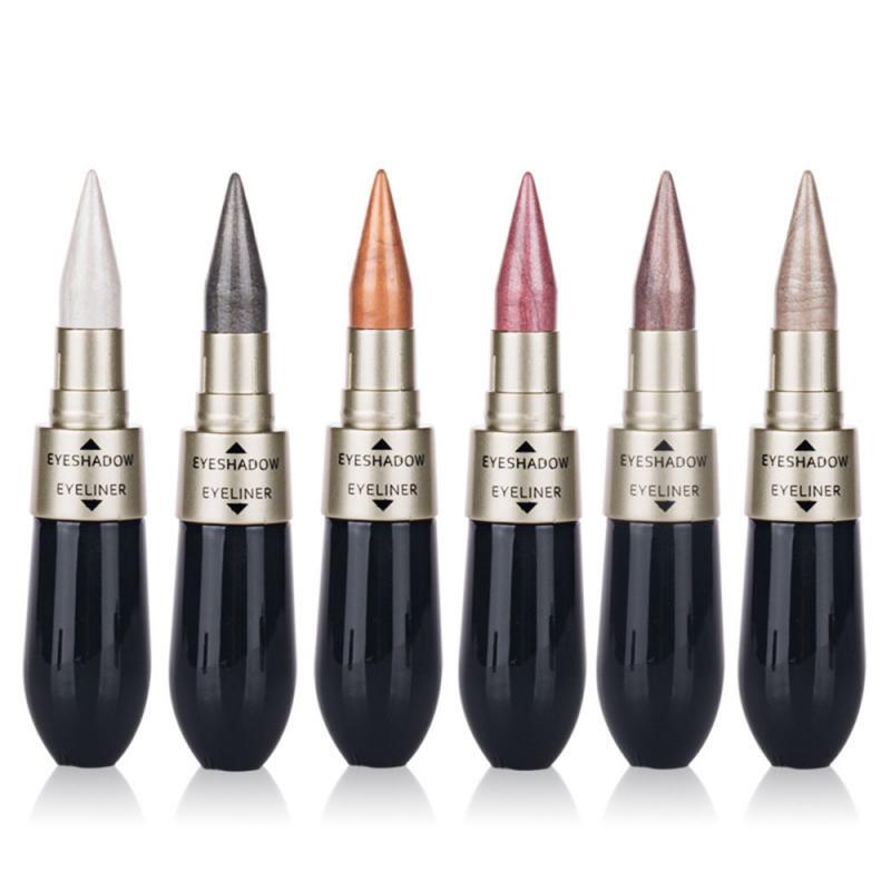 Creative DOUBLE-END Eyeshadow Black & Eyeliner Pencil - Waterproof 6 Colors Pigment Shimmer Glitter Smokey Eye Makeup Tool HOT TSLM2 - Yo'rTotal Beauty