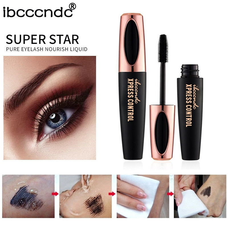 Silk Fiber, Thick, LENGTHENING EYELASHES MASCARA - Waterproof Rimel 3d Mascara For Eyelash Extension Black - Yo'rTotal Beauty