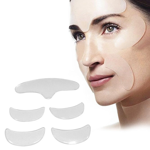 05pcs Silicone ANTI-WRINKLE, FOREHEAD?FROWN LINES REMOVAL - Forehead Lifting Kit - Yo'rTotal Beauty