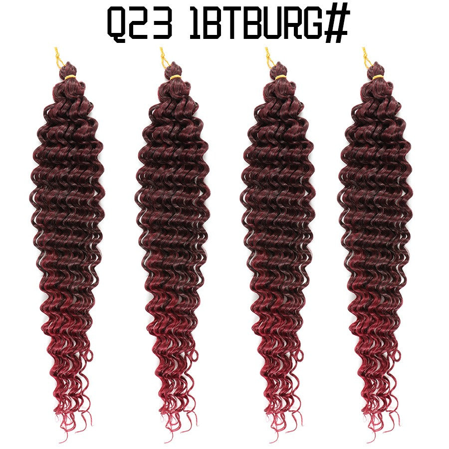 African crochet hair wig Deep Wave hair Latin American curly braided hair fluffy - Yo'rTotal Beauty