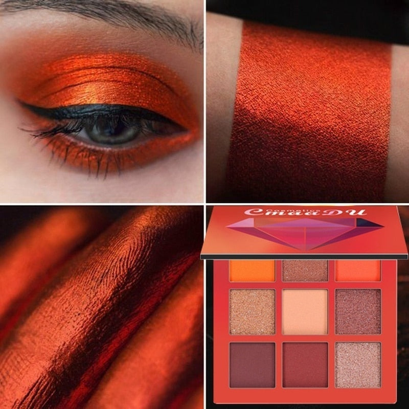 9color EYE SHADOW PALETTE Matte Shimmer Glitter Eye Shadow Powder - Makeup Kit - Yo'rTotal Beauty