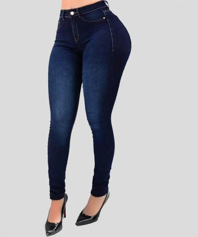 Denim Jeans - high waist, figure shaping jeans - Yo'rTotal Beauty