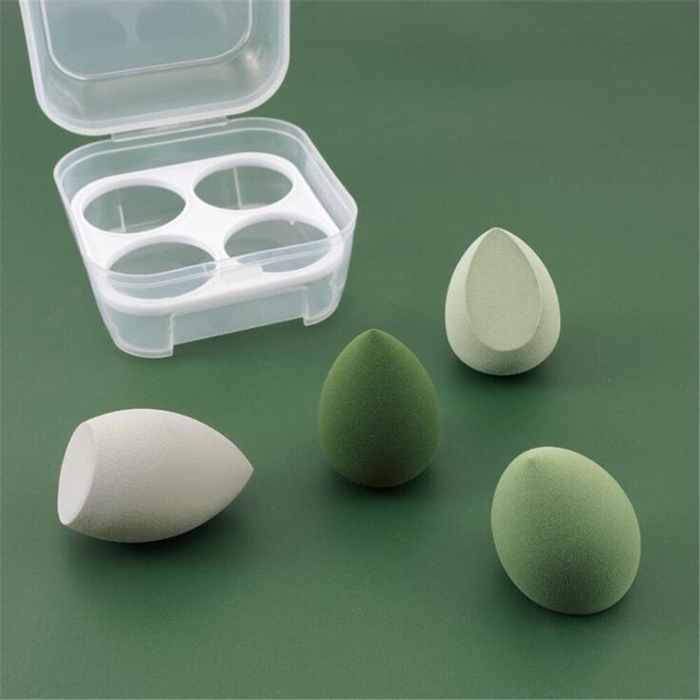 Makeup Blender, Cosmetic Sponge/Puff - 4pcs MAKEUP SPONGE with Storage Box - Foundation/Powder Sponge - Yo'rTotal Beauty
