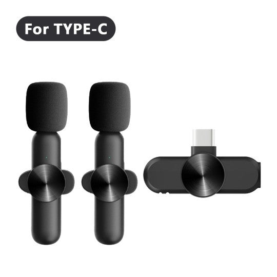 WIRELESS MIC - 2.4G, 1 to 2 Wireless - Noise Cancelling - Lavalier Microphone - Yo'rTotal Beauty