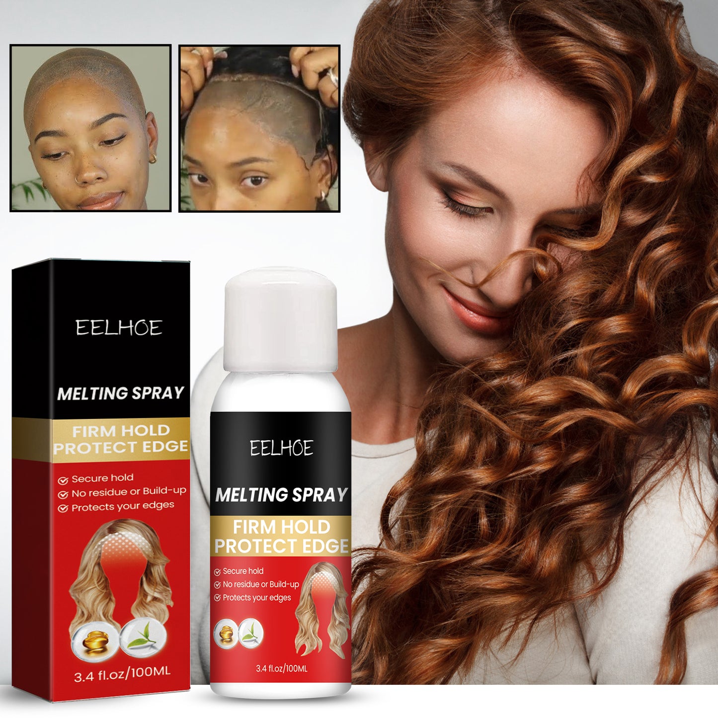 Wig Melting Spray, Hair Curtain Hairline Wig Adhesive Spray Hair Extensions Easy To Dry Without Damaging The Skin - Yo'rTotal Beauty
