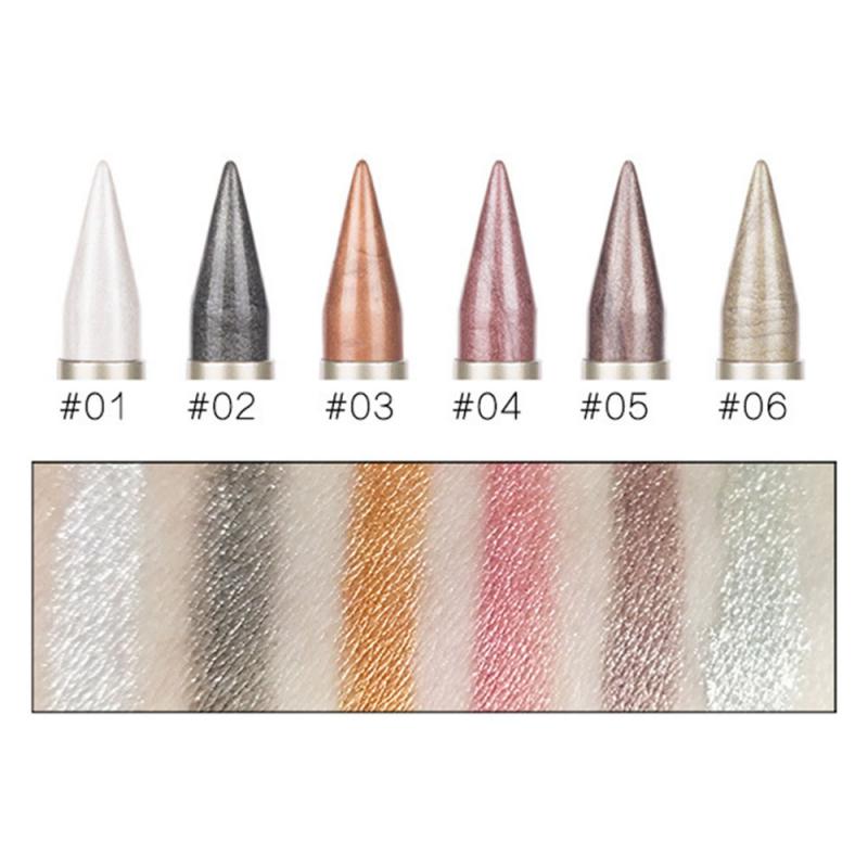 Creative DOUBLE-END Eyeshadow Black & Eyeliner Pencil - Waterproof 6 Colors Pigment Shimmer Glitter Smokey Eye Makeup Tool HOT TSLM2 - Yo'rTotal Beauty