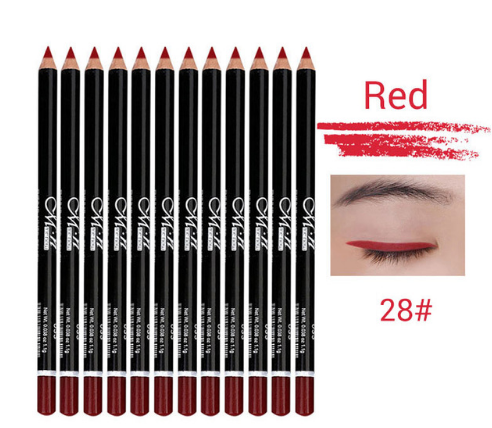 MENOW (12 Colors or 12 Black) 3n1 EYE PENCIL - 1)Eyeliner Pencil, 2)Eyebrow Pencil, and 3)Lip Liner - Yo'rTotal Beauty